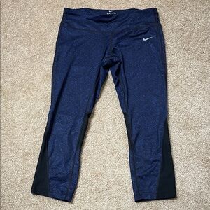 Nike Dri-Fit Navy and Black 22” Leggings